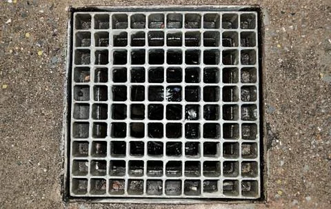 Sewer grate. Foto stock