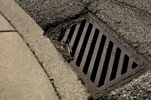 Sewer Grate Stockfoto's
