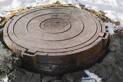 Sewer hatch cover Free Stock Photos