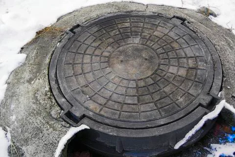 Sewer hatch cover Free Stock Photos