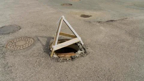Sewer hatch Stock Photos