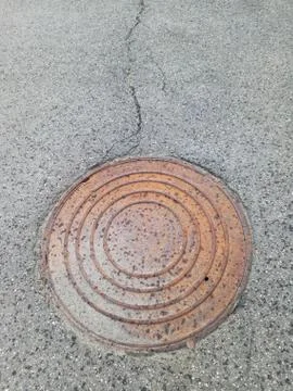 Sewer manhole Stock Photos