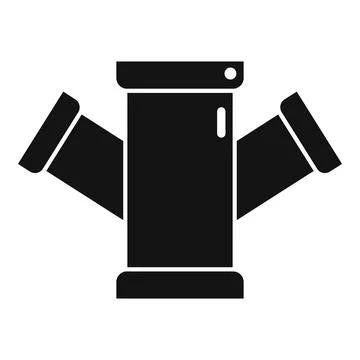 Sewer pipe icon simple vector. Water pipeline Stock Illustration