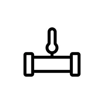Sewer pipe icon vector. Isolated contour symbol illustration Stock Illustration