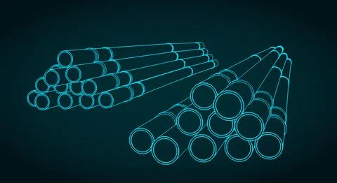 Sewer pipes illlustration Illustrazione stock