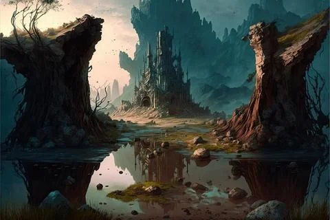 A Sewer On The Plains Stock Illustration