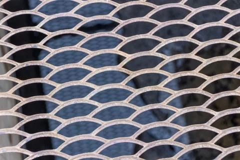 Sewer rusty grille, background, close-up Stock Photos
