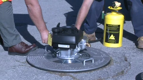 Sewer smoke test Stock Footage 522857