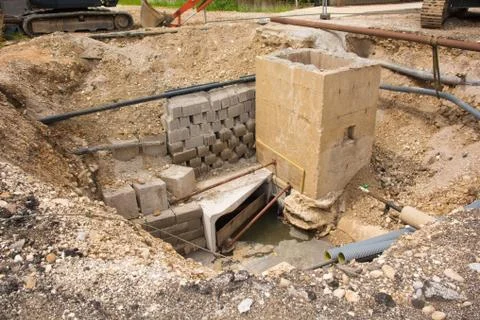 Sewer Well Stock Photos