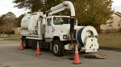 Sewer Worker sanitation Stock Footage 627226