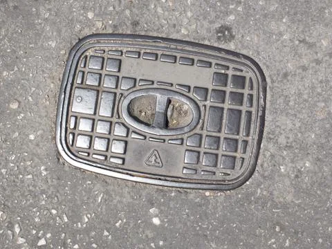 Sewerage hatch 스톡 사진