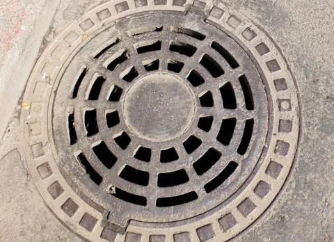 Sewerage hatch 스톡 사진