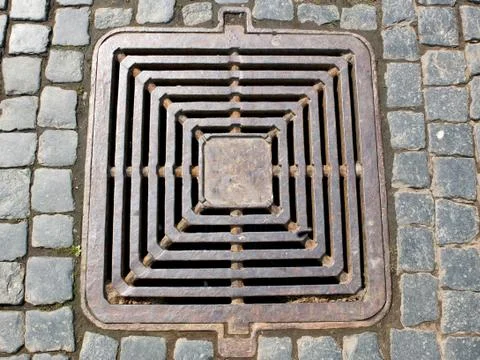 Sewerage hatch 스톡 사진