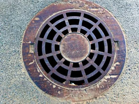 Sewerage hatch Fotos Stock