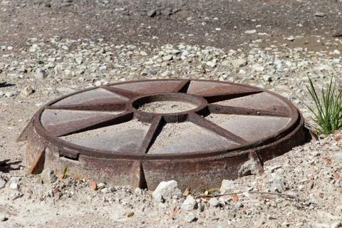 Sewerage hatch 스톡 사진