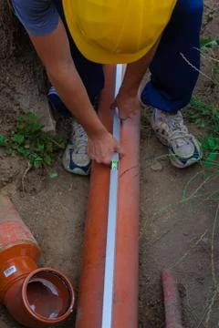 Sewerage. Stock Photos