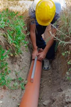 Sewerage. Foto stock