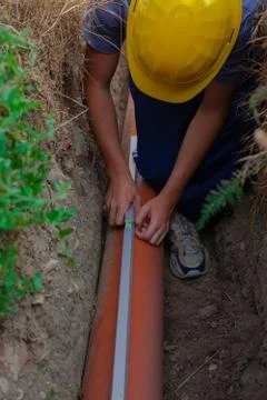 Sewerage. Stock Photos