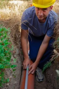 Sewerage. Stock Photos