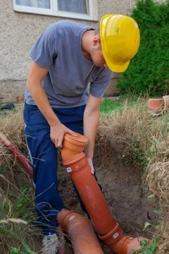 Sewerage. Stock Photos