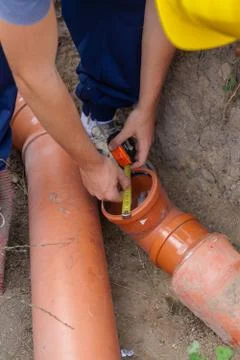 Sewerage. Stock Photos