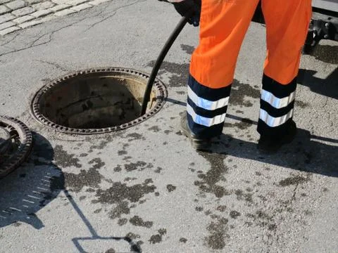 Sewerage worker Stock Photos