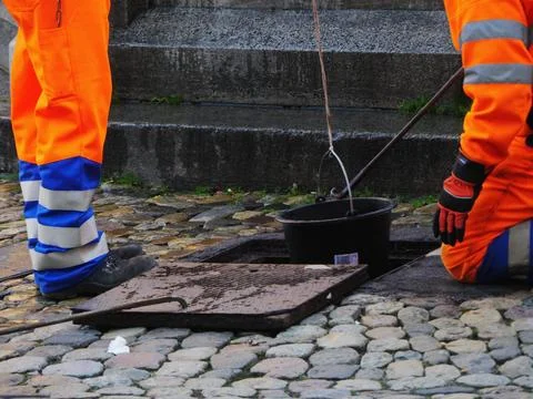 Sewerage worker Stock Photos