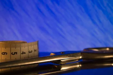 Sewing accessories and tools for tailoring Stock Photos