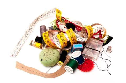 Sewing accessories Stock Photos