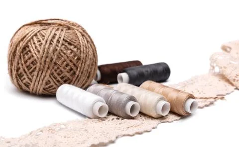 Sewing accessories Stock Photos