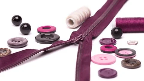 Sewing accessories Stock Photos