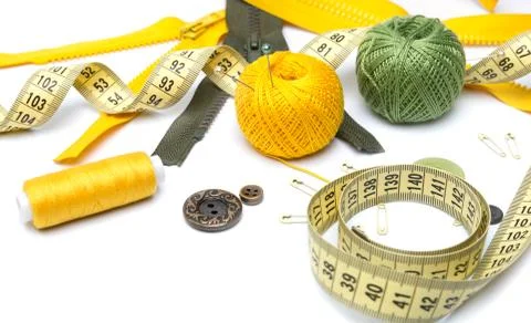 Sewing accessories Stock Photos
