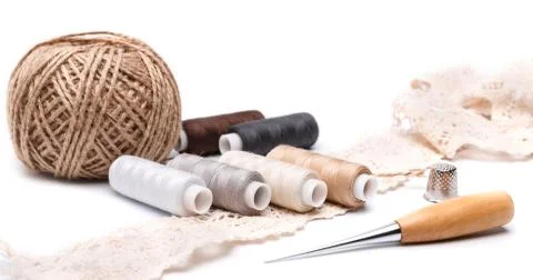 Sewing accessories Stock Photos