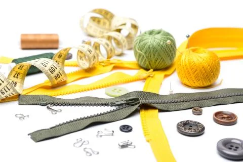 Sewing accessories Stock Photos