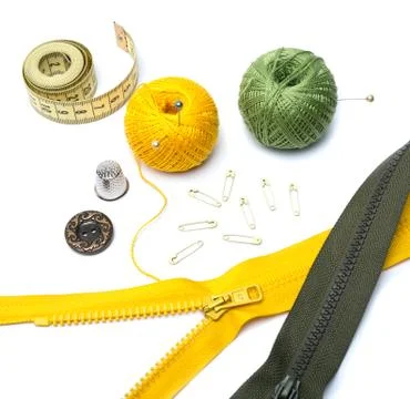 Sewing accessories Stock Photos