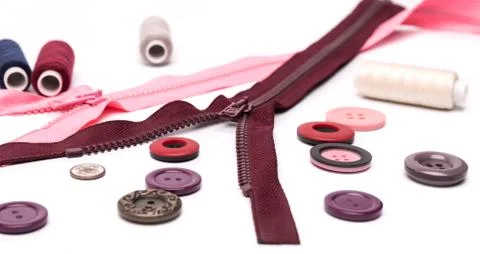 Sewing accessories Stock Photos
