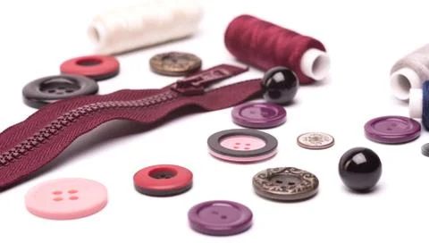 Sewing accessories Stock Photos