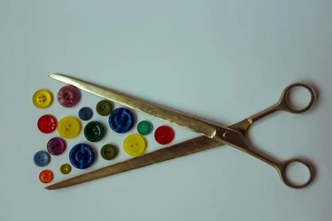 Sewing accessories. Stock Photos