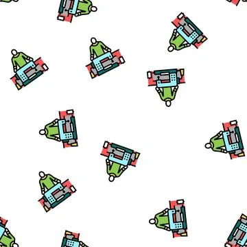Sewing alteration specialist vector seamless pattern 스톡 일러스트