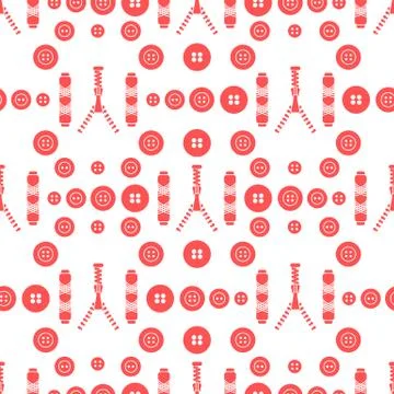 Sewing and needlework seamless pattern. 库存插图