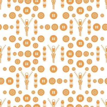 Sewing and needlework seamless pattern. 库存插图