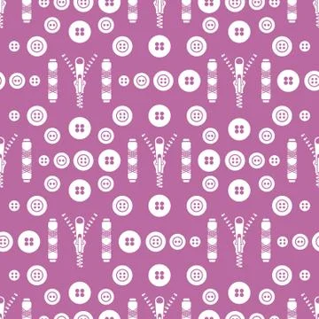 Sewing and needlework seamless pattern. 스톡 일러스트