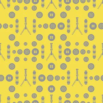 Sewing and needlework seamless pattern. 스톡 일러스트