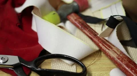 Sewing Area Stuff Stock Footage 10800201