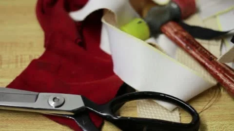 Sewing Area Tracking Stock Footage 10800252