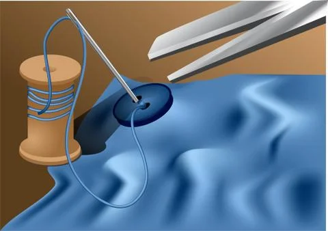 Sewing background Stock Illustration