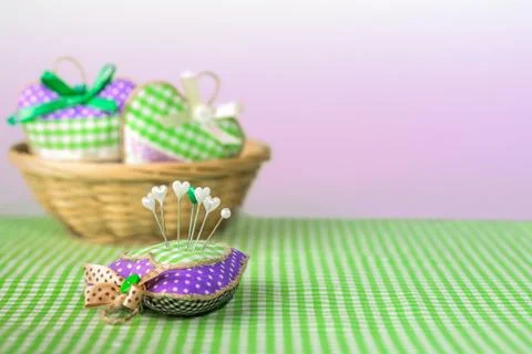 Sewing basket Stock Photos