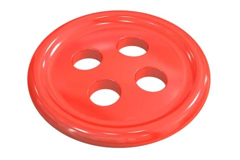 Sewing button clothing, 3D rendering Stock Illustration