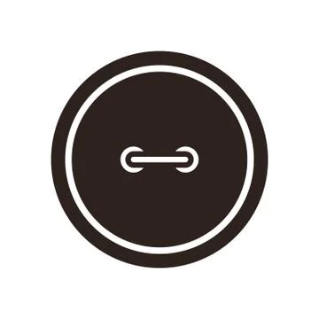 Sewing button icon Illustrazione stock