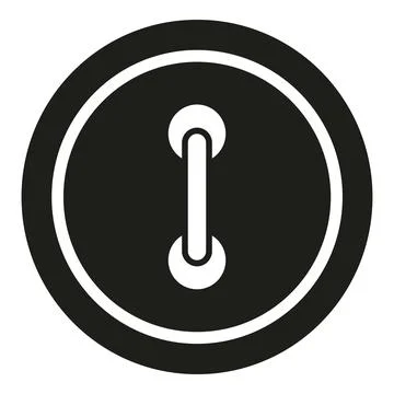 Sewing button icon simple vector. Machine craft dressmaking Stock Illustration